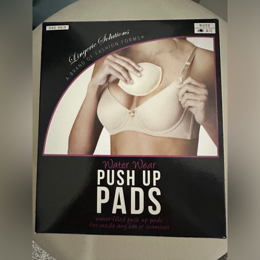 NWT Lingerie Solutions Water Wear Push Up Pads